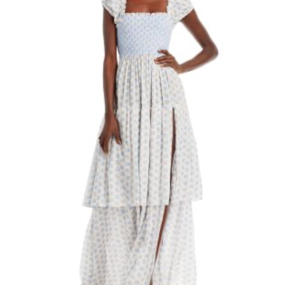 LoveShackFancy Anzie dress - powder blue